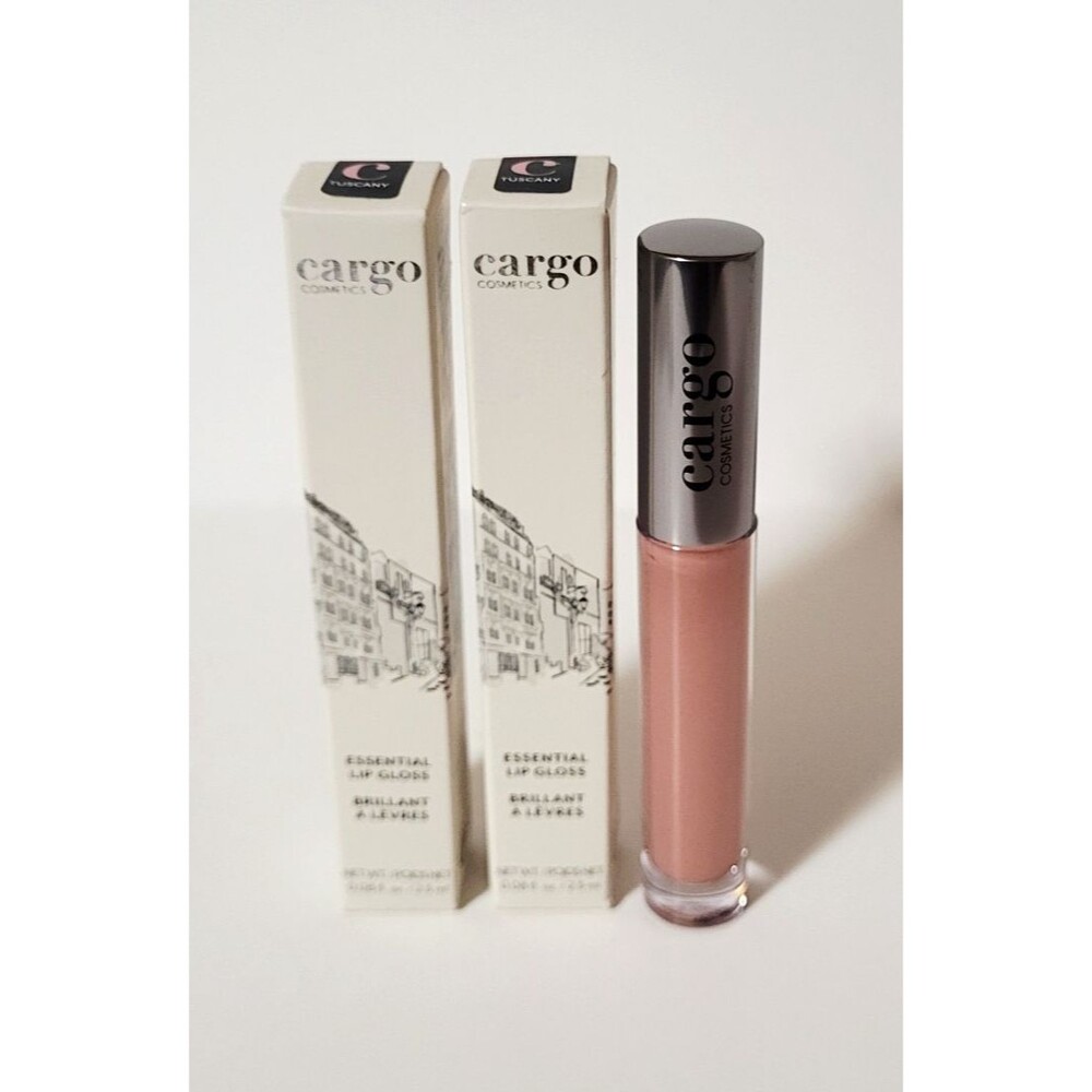 2 x CARGO Cosmetics Essential Lip Gloss TUSCANY 0.08 oz NEW IN BOX!!!